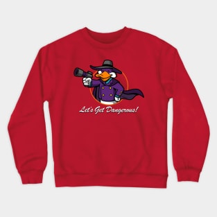 Cool Vigilante Duck Gamer 90's Cartoon Mashup Parody Crewneck Sweatshirt